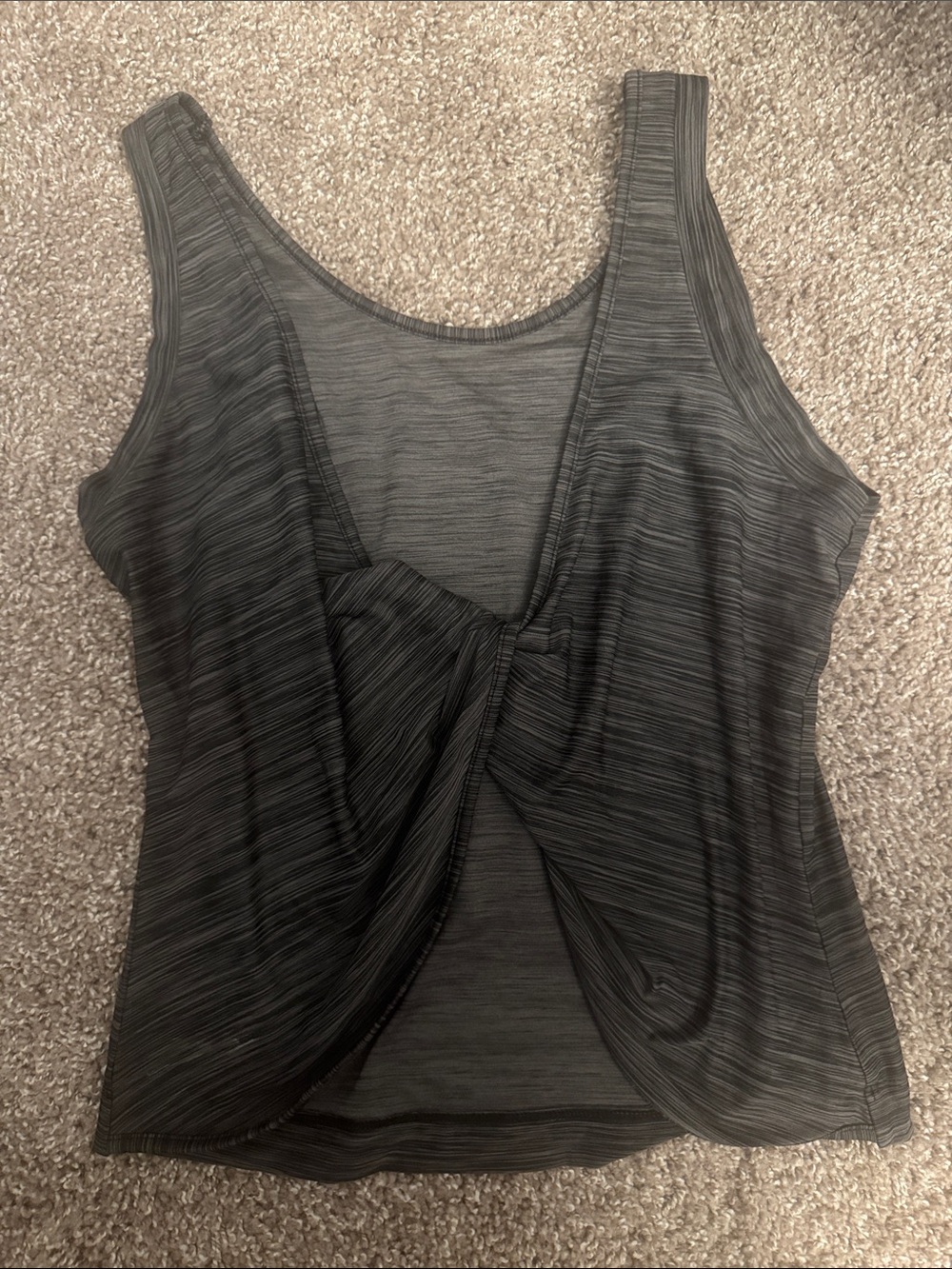 Born Primitive Women's Gray Twist Back Tank Top